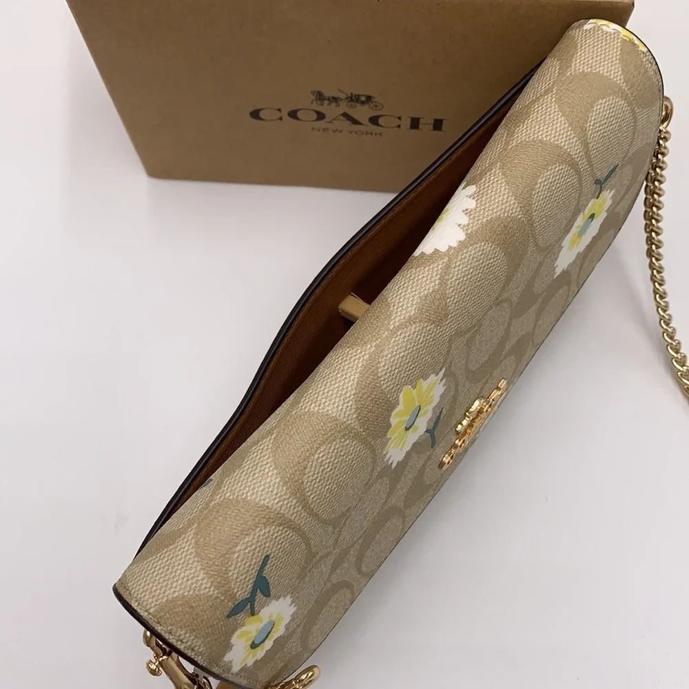 COACH Gemma Clutch Crossbody In Signature Canvas With Daisy Print